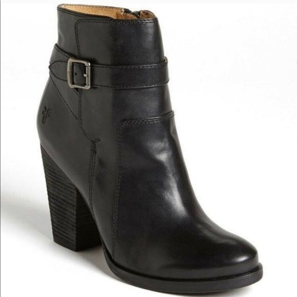 FRYE Pattie Riding Bootie - Black - 8.5
